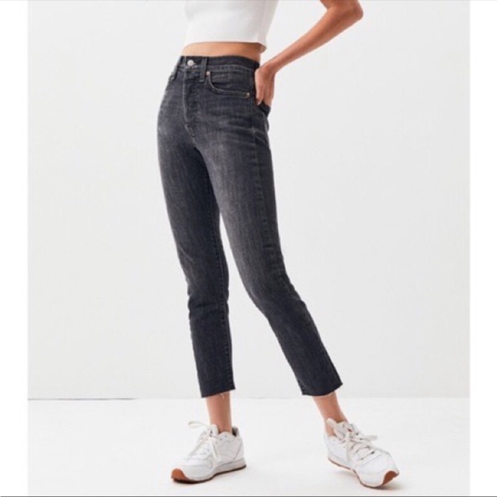 Levi’s Wedgie Skinny Raven’s Wing Gray Black High Rise Jeans